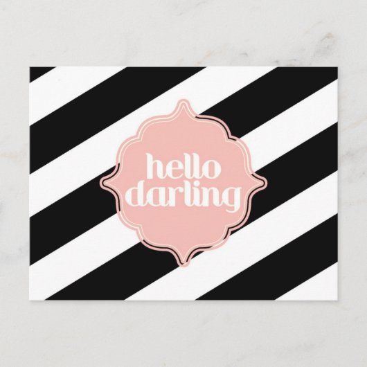 hallo Darling Post Card Briefkaart (Voorkant)