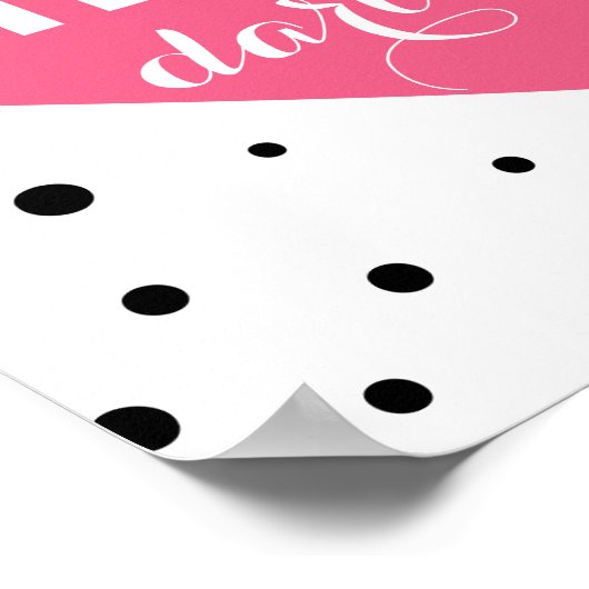 hallo Darling | Poster van de Fort Polka Dots (Hoek)