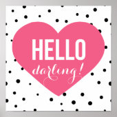 hallo Darling | Poster van de Fort Polka Dots (Voorkant)