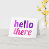 Hallo dat daar Carf begroet Kaart (Gele Bloem)