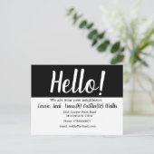 hallo de buren ontmoeten briefkaart (Staand voorkant)