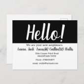 hallo de buren ontmoeten briefkaart (Voorkant / Achterkant)