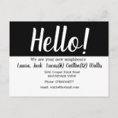 hallo de buren ontmoeten briefkaart (Voorkant)