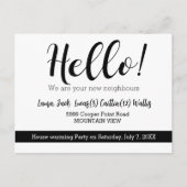 hallo de buren ontmoeten briefkaart (Voorkant)