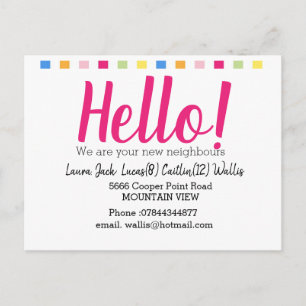 hallo de buren ontmoeten briefkaart