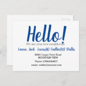 hallo de buren ontmoeten briefkaart (Voorkant / Achterkant)