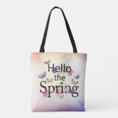 hallo de Canvas tas van de lentevloer (Achterkant)