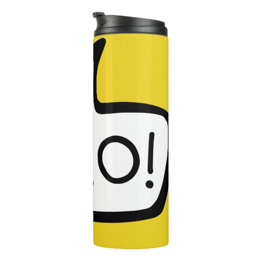 HALLO! De Duitse groet, Hallo Speech Bubble Thermosbeker (Geroteerd rechts)