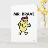 Hallo de heer Brave WAVING Kaart (Gele Bloem)