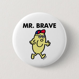 Hallo de heer Brave WAVING Ronde Button 5,7 Cm