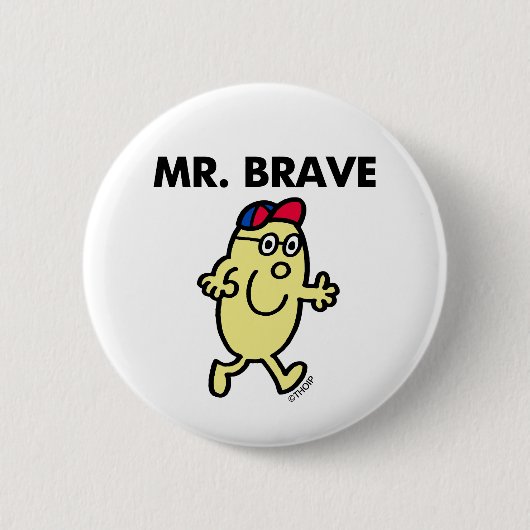 Hallo de heer Brave WAVING Ronde Button 5,7 Cm (Voorkant)