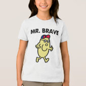 Hallo de heer Brave WAVING Tri-Blend Shirt (Voorkant)