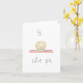 Hallo de Kaart van de Nota van de Pastei Cutie (Gele Bloem)