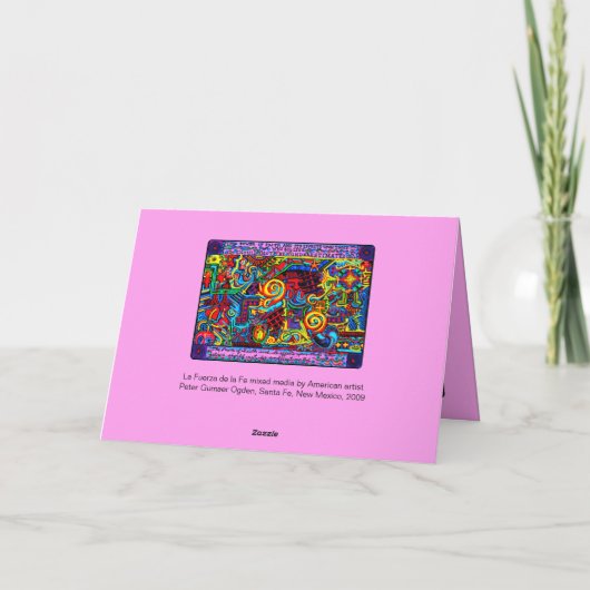 Hallo De kracht van het geloof La Fuerza de la Fe Kaart (Achterkant)