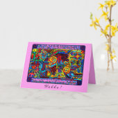 Hallo De kracht van het geloof La Fuerza de la Fe Kaart (Gele Bloem)