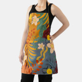 Hallo De lente gelukstijd, bloemenretro Schort (Insitu)