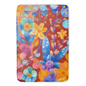 Hallo De lente gelukstijd, kleurrijk Badmat (Voorkant Verticaal)