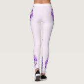 Hallo De lente Paarse Leggings van het Kleurenbloe (Achterkant)