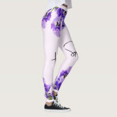 Hallo De lente Paarse Leggings van het Kleurenbloe (Rechts)