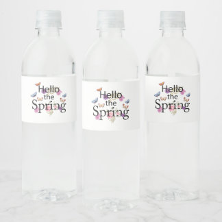 hallo de lentevloer waterfles etiket