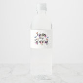 hallo de lentevloer waterfles etiket (Voorkant)