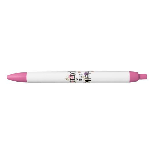 hallo de lentevloer zwarte inkt pen (Voorkant)