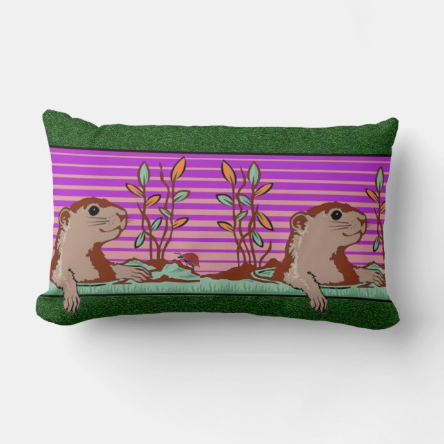 hallo, de schaduw van Groundhog - Kussen (Voorkant)