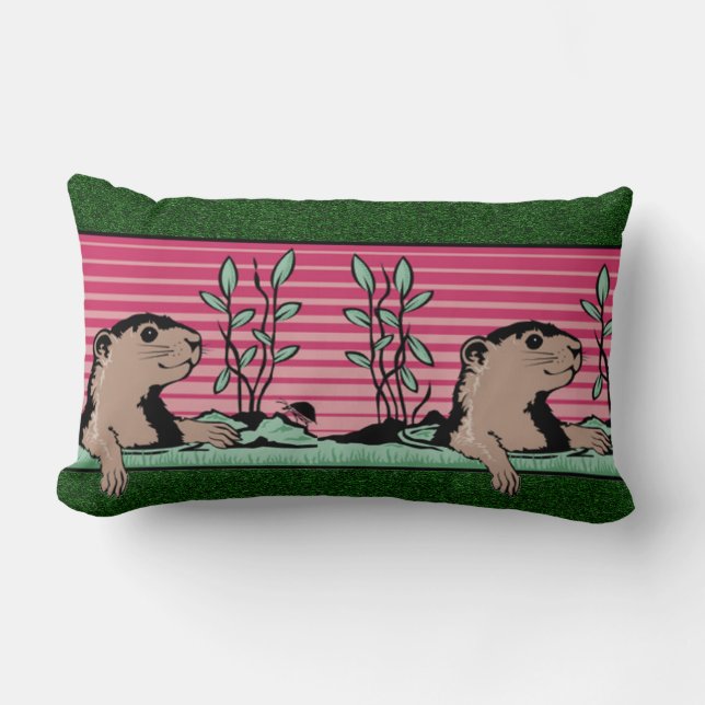 hallo, de schaduw van Groundhog - Kussen (Voorkant)