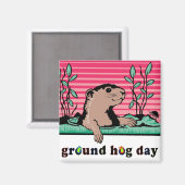 hallo, de schaduw van Groundhog - Magneet (Voorkant / Achterkant)