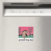 hallo, de schaduw van Groundhog - Magneet (Insitu (Vaatwasser))