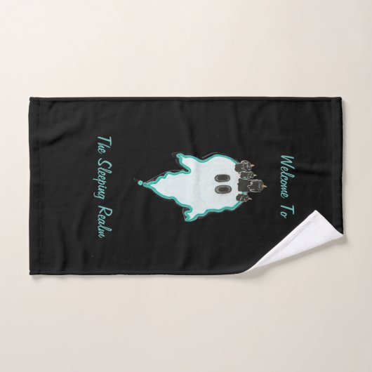 Hallo...de vriendschappelijke kandle Ghost Bad Handdoek (Handdoek)