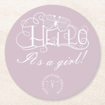 Hallo decoratief schrift baby shower stoffig blauw