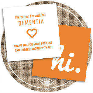 hallo dementie en alzheimer patiënten kaartjes uit