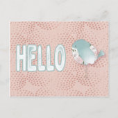 hallo denken aan je stutvogel briefkaart (Voorkant)