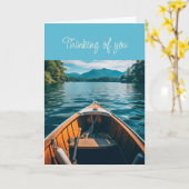 Hallo Denken aan je varen op het meer Kaart (Gele Bloem)