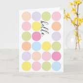 hallo "denken aan je" wenskaart kaart (Gele Bloem)