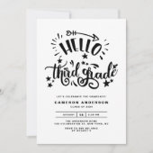 hallo derde graad | Afstuderen van de tweede zwart Kaart (Voorkant)