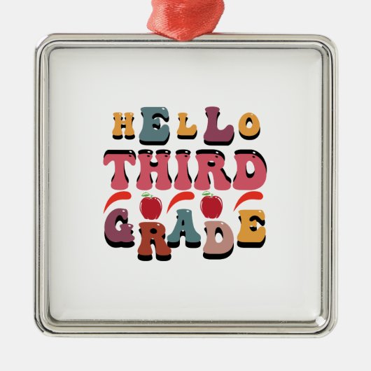 hallo derde graad metalen ornament (Voorkant)