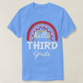 hallo derde graad Shirt regenboog 3e graad terug n (Design voorkant)