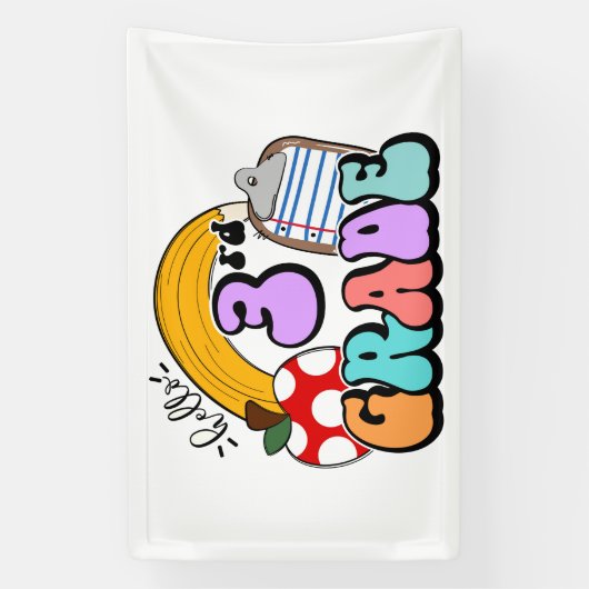 hallo derde graad spandoek (Verticaal)