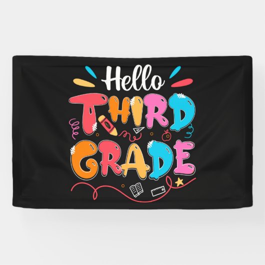 hallo derde graad spandoek (Horizontaal)