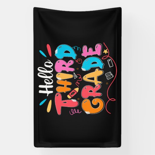 hallo derde graad spandoek (Verticaal)