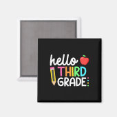 hallo derde graad team 3e graad terug naar school magneet (Voorkant / Achterkant)