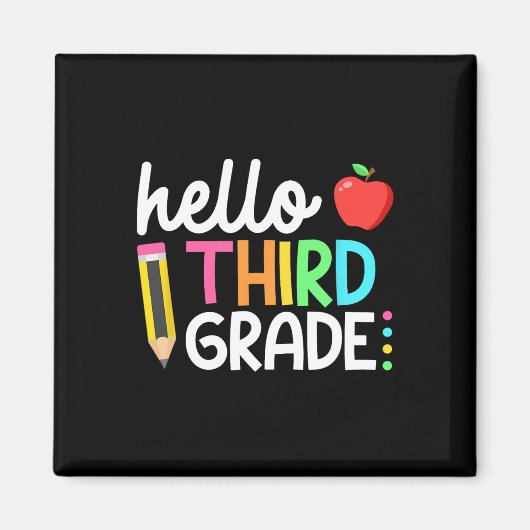 hallo derde graad team 3e graad terug naar school magneet (Voorkant)