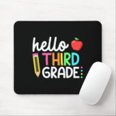 hallo derde graad team 3e graad terug naar school muismat (Met muis)