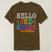 hallo derde graad team 3e graad terug naar school  t-shirt (Design voorkant)