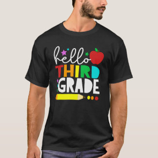 hallo derde graad team 3e graad terug naar school  t-shirt