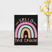 hallo derde graad terug naar school 3e graad leraa kaart (Gele Bloem)
