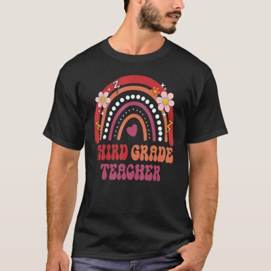 hallo derde graad terug naar school 3e graad leraa t-shirt (Voorkant)