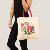 hallo derde graad Terug naar school Tote Bag (Voorkant (product))